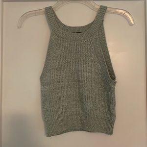 Sweater crop tank